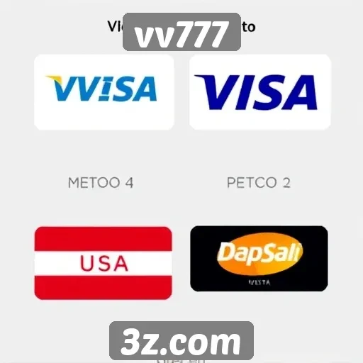 Comparativo de métodos de pagamento disponíveis no vv777